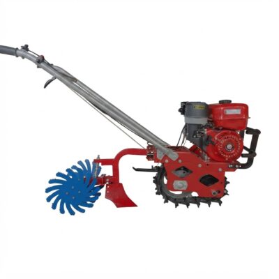 Gasoline powered single chain track hilling up machine
